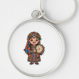 Porte-clés Jolie Kawaii Amazigh Berbère Femme