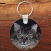 Porte-clés Jolie Maine Coon Cat (Recto)