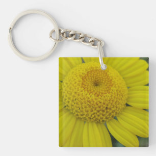 Porte-clés Jolie marguérite jaune