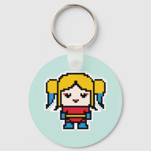 Porte-clés Jolie mauvaise fille pixelisée