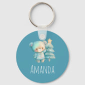 Porte-clés Jolie Ours et Noël (Recto)