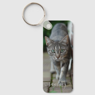 Porte-clés Jolie photo verticale de chat aux noms bouclés