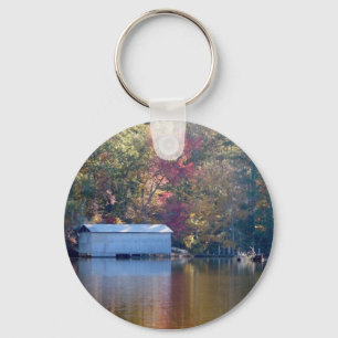 Porte-clés Jolie réflexion - Boathouse by the Water