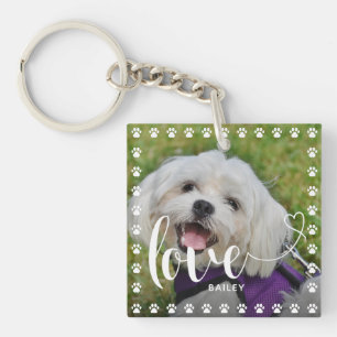 Porte-clés Jolie Valentines de la journée Animaux de compagni