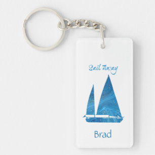 Porte-clés Jolie Voile Bleue