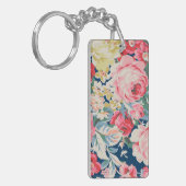 Porte-clés Jolies Adorables Fleurs Modernes en Fleurs (Devant gauche)