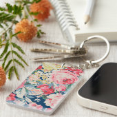 Porte-clés Jolies Adorables Fleurs Modernes en Fleurs (Devant droit)