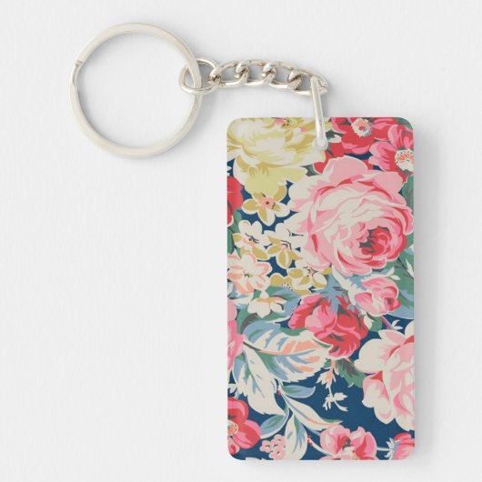 Porte-clés Jolies Adorables Fleurs Modernes en Fleurs (Devant)