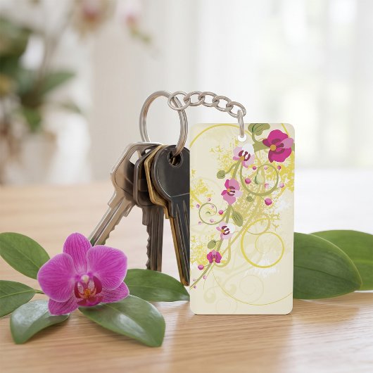 Porte-clés Jolies Fleurs