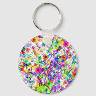 Porte-clés Jolies fleurs magiques colorées d'été Case-Mate iP