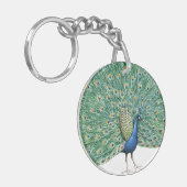 Porte-clés Jolies plumes de paon (Devant gauche)
