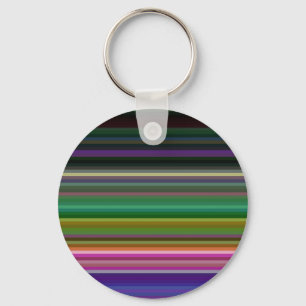 Porte-clés Jolies rayures colorées rétro