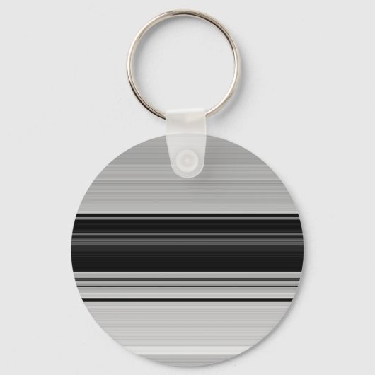 Porte-clés Jolies rayures noir gris (Recto)