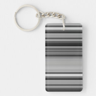 Porte-clés Jolies rayures noir gris