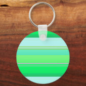 Porte-clés Jolies rayures vert aqua (Recto)
