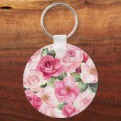 Porte-clés Jolies Roses Crème Roses Fleur d'Amour (Verso)