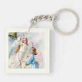 Porte-clés Jolis Anges Avec Cloche (Dos)