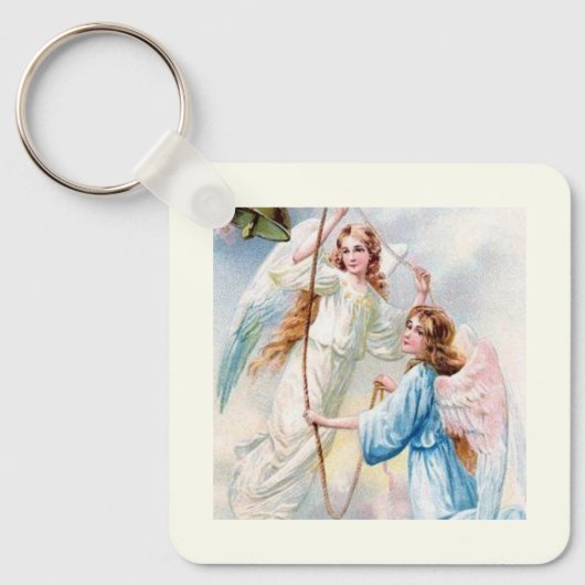 Porte-clés Jolis Anges Avec Cloche (Recto)