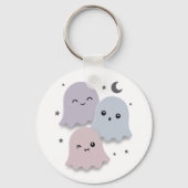 Porte-clés Jolis fantômes pastel amis Halloween (Recto)