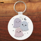 Porte-clés Jolis fantômes pastel amis Halloween (Recto)