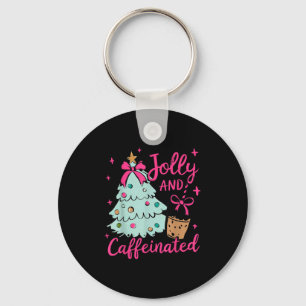 Porte-clés Jolly & Caffeinated Coffee Coquette Bow Noël T