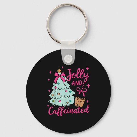 Porte-clés Jolly & Caffeinated Coffee Coquette Bow Xmas T (Recto)