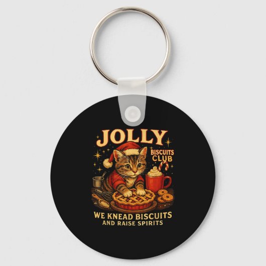 Porte-clés Jolly Biscuits Club We Knead Cat Xmas  (Recto)