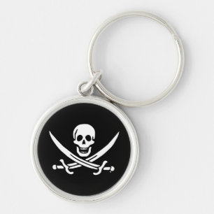 Porte-clés Jolly roger drapeau de pirate