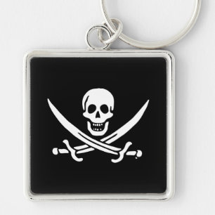 Porte-clés Jolly roger drapeau de pirate