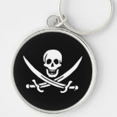 Porte-clés Jolly roger drapeau de pirate (Devant)