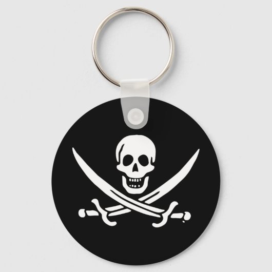 Porte-clés Jolly roger drapeau de pirate (Recto)