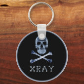 Porte-clés Jolly roger RADIOLOGIE Drapeau XRAY PIRATE (Recto)