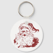 Porte-clés Jolly Santa Claus dans Red Fun Retro Joyeux Noël (Recto)