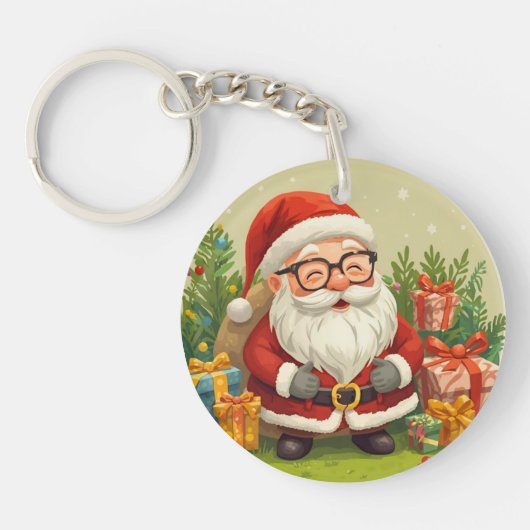 Porte-clés Jolly Santa Keychain Charm (Devant)