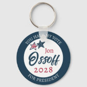 Porte-clés Jon Ossoff président 2028 (Recto)