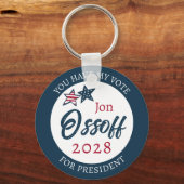 Porte-clés Jon Ossoff président 2028 (Verso)