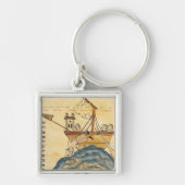 Porte-clés Jonas mangé par la baleine (Devant)