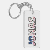 Porte-clés Jonas Name Vorname USA Flagge Anhänger Schlüssel (Devant gauche)