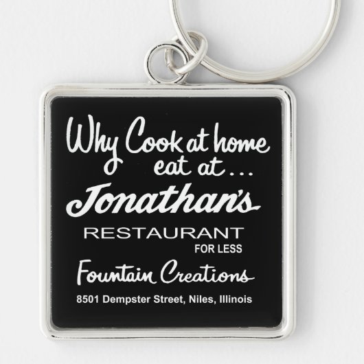 Porte-clés Jonathan's Restaurant, Niles, IL (Devant)