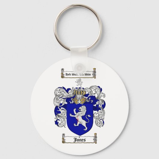 PORTE-CLÉS JONES FAMILLE CREST - JONES COAT D'ARMES (Recto)