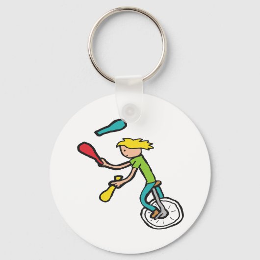 Porte-clés Jongleur monocycliste (Recto)
