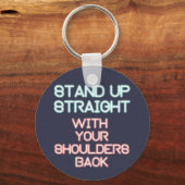 Porte-clés Jordan Peterson : Levez-Vous... (Recto)