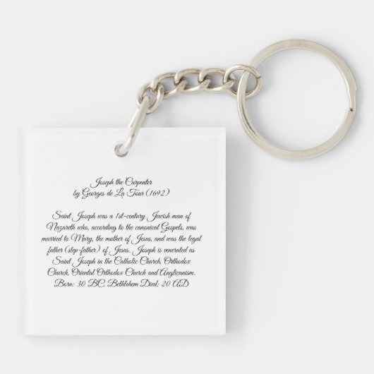 Porte-clés Joseph le charpentier (Dos)