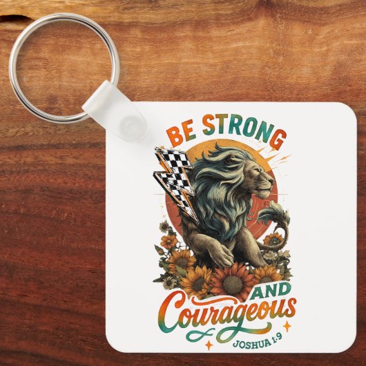 Porte-clés Joshua 1:9 (Recto)