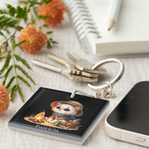 Porte-clés Jote camping ajouter nom kitten