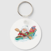 Porte-clés Jote Cartoon Jolly Santa Claus dans un bateau de r (Recto)