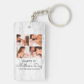 Porte-clés Jote First Mothers Day Photo moderne Collage (Dos)
