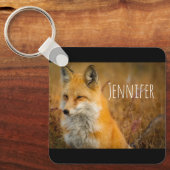Porte-clés Jote Red Fox Wilderness Nature Photographie (Recto)