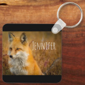 Porte-clés Jote Red Fox Wilderness Nature Photographie (Verso)