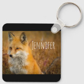 Porte-clés Jote Red Fox Wilderness Nature Photographie (Dos)